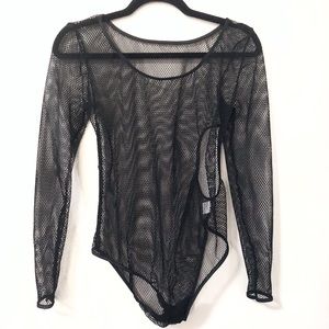 Black Mesh Bodysuit